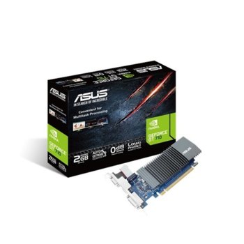 Видео карта Nvidia GeForce GT 710, 2GB, Asus GeForce GT710, PCI-E 2.0, GDDR5, 64 bit, HDMI, DVI, VGA | JAR Computers Asus GeForce GT 710