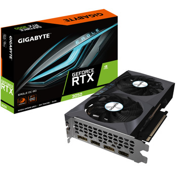 Видео карта Nvidia GF RTX 3050, 8GB, Gigabyte Eagle OC, PCI-E 4.0, GDDR6, 128-bit, DisplayPort, HDMI | JAR Computers Gigabyte GeForce RTX 3050 EAGLE OC 8G