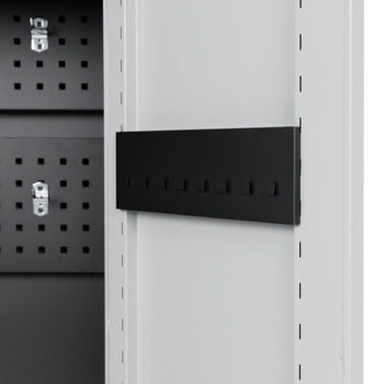 метален шкаф carmen cr-1226 l sand черен-сребърен