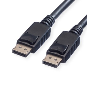 Кабел Roline 11.99.5767, от DisplayPort(м) към DisplayPort(м), 4096x2560 @60Hz, 1.5m, черен | JAR Computers ROLINE 11.99.5767