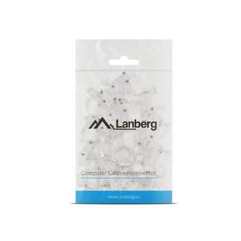 Конектори Lanberg PLU-5000, RJ-45, UTP, Cat 5e, 100бр. | JAR Computers Lanberg PLU-5000
