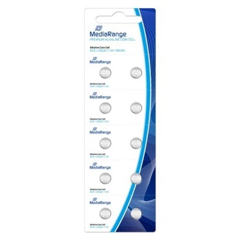 Батерии алкални MediaRange Premium Coin Cells MRBAT111 AG4 (LR626), 1.5V, 18mAh, 10бр. | JAR Computers BATTERY MEDIARANGE MRBAT111