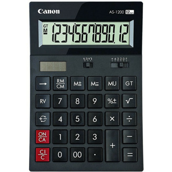 Калкулатор Canon AS-1200, тъмно-сив | JAR Computers Canon AS-1200 Dark Grey