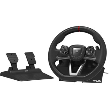 Волан с педали Hori Racing Wheel Apex, за PS5/PS4/PC, 270 градусово завъртане, черен | JAR Computers Hori Racing Wheel Apex