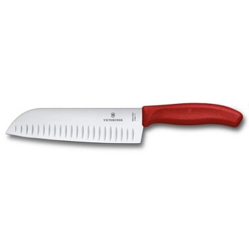 Кухненски нож Victorinox Swiss Classic, сантоку, 17 см, неръждаема стомана, червен | JAR Computers Victorinox 6.8521.17B