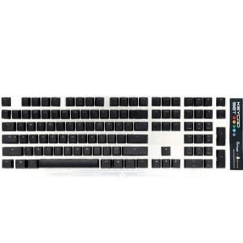 Капачки за механична клавиатура Ducky - Black, 108-Keycap Set, US Layout image