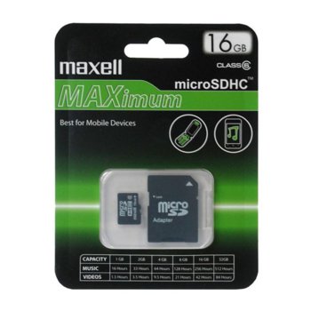 16GB SD Maxell Class10