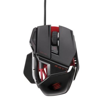 Mad Catz R.A.T. 3, лазерна, USB, черна/червена