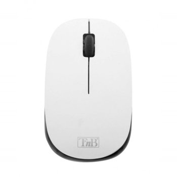 Мишка TnB Candy New, оптична (1000 dpi), безжична, USB, бяла | JAR Computers TnB Candy New
