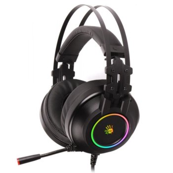 Слушалки Bloody G528C, микрофон, гейминг, 7.1 Virtual Sound, RGB подсветка, черни | JAR Computers Bloody G528C