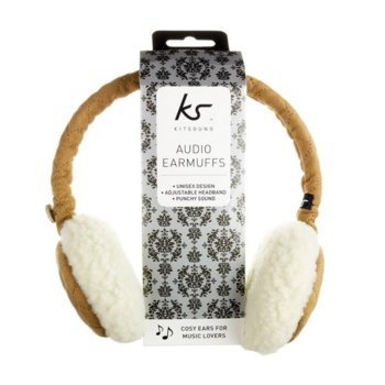 KitSound Sheepskin Earmuffs for mobile devices