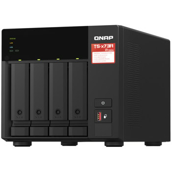 Мрежови диск (NAS) Qnap TS-473A-8G, четириядрен AMD Ryzen Embedded V1500B 2.2GHz, до 4x 3.5-inch SATA HDD, 2x M.2, 8GB RAM, 2x Gigabit порта, USB | JAR Computers Qnap TS-473A-8G