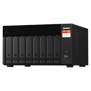 Мрежови диск (NAS) Qnap TS-873A-8G, четириядрен AMD Ryzen Embedded V1500B 2.2GHz, 5GB Flash memory (Dual boot OS protection), 8x 3.5-inch SATA 6Gb/s, 3Gb/s | JAR Computers Qnap TS-873A-8G