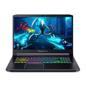 Лаптоп Acer Predator Helios 300, PH317-53-72X3 (NH.Q5REX.01B), шестядрен Coffee Lake Intel Core i7-9750H 2.6/4.5 GHz, 17.3" (43.94 cm) Full HD 144 Hz Display & RTX 2070 8GB, (mDP), 16GB DDR4, 1TB HDD & 512GB SSD, Windows 10 Home | JAR Computers Acer Predator Helios 300 PH317-53-72X3