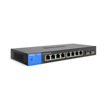 Суич Linksys LGS310C, 8 порта, 8x 10/100/1000, 2x SFP | JAR Computers Linksys LGS310C