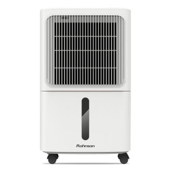 Обезвлажнител на въздух Rohnson R-91812, 160W, 2 l резервоар, подходящ за помещения с площ до 60m², 2 скорости, функция за сушене на дрехи, бял | JAR Computers Rohnson R-91812