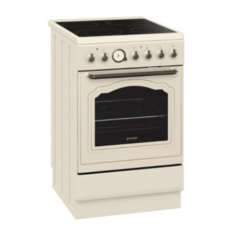 Готварска печка GORENJE EC 55 CLI, 7900 W, 48л., 4 нагревателни зони, Механично управление, EcoClean емайл, слонова кост | JAR Computers GORENJE EC 55 CLI