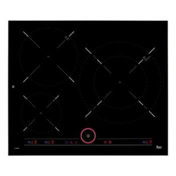 Стъклокерамичен плот за вграждане Teka iKNOB IT 6350, 3 нагревателни зони, автоматично изключване за безопастност, независимо програмиране на всяка зона, индикатор за остатъчна топлина, сензорно управление iKNOB с махащ се магнитен бутон, черен | JAR Computers Teka iKNOB IT 6350