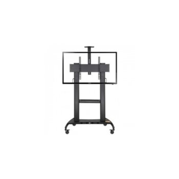 Стойка Newline Interactive TruLift HW86, за дисплеи от 55" до 100", 136кг товароносимост, черна | JAR Computers Newline Interactive TruLift HW86