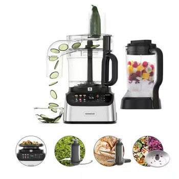 Кухненски робот Kenwood FDM73.480SS, 1000W, 3/1.5l капацитет, импулс функция, черен | JAR Computers Kenwood FDM73.480SS