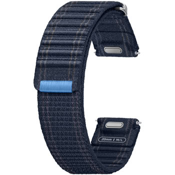 Каишка Samsung Galaxy Watch7 Fabric Band (ET-SVL31LNEGEU), M/L размер, за смарт часовници от серия Galaxy Watch 44mm, синя | JAR Computers Samsung Galaxy Watch7 Band M/L Navy ET-SVL31LNEGEU