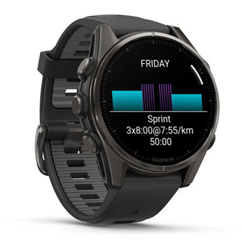 Garmin fenix 8 43mm Sapphire/Carbon DLC 010-02903