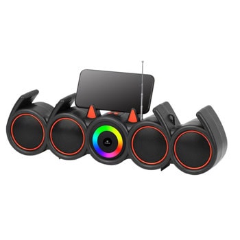 тонколона kisonli led-918 sd rgb aux черен 22317