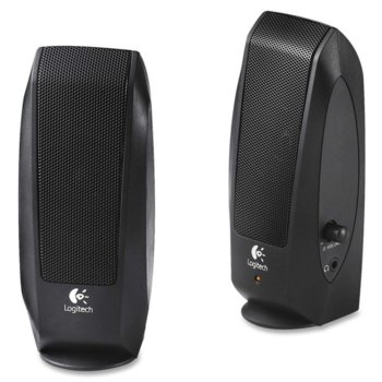 Тонколони Logitech S120, 2.0, 2.3 W, 3.5mm jack, черни | JAR Computers LOGITECH S120 980-000483
