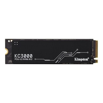 Памет SSD 1024GB, Kingston KC3000, M.2 (2280), NVMe, скорост за четене до 7000 MB/s, скорост на записване до 6000 MB/s | JAR Computers Памет SSD 1024GB Kingston KC3000 M.2-2280