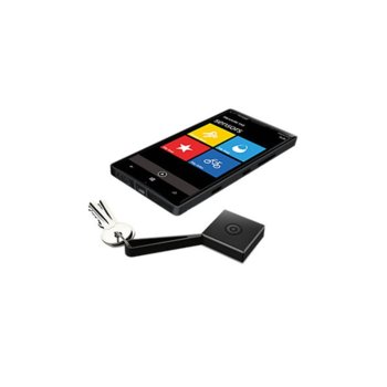 Безжичен сензор Nokia Wireless Proximity Sensor Treasure Tag WS-2, за индикиране на вещи, Bluetooth 4.0, съвместим с повечето Nokia смартфони посредством приложението Treasure Tag app, черен | JAR Computers Nokia Treasure Tag WS-2 DC17551 Black