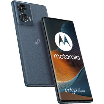 Смартфон Motorola Edge 50 Fusion (син), поддържа 2 SIM карти, 6.7" (17.01cm) pOLED 144Hz дисплей, осемядрен Snapdragon 7s Gen 2 4x 2.4GHz & 4x 1.95GHz, 12GB RAM, 512GB Flash памет, 50 + 13 + 32 Mpix камери, Android, 175g | JAR Computers Motorola Edge 50 Fusion 12/512 Forest Blue