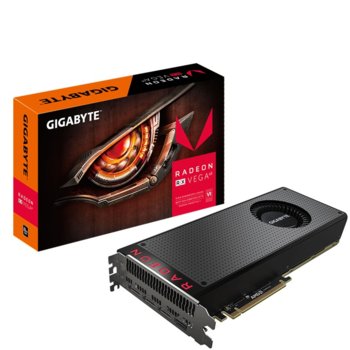 Видео карта AMD Radeon RX VEGA 64, 8GB, Gigabyte GV-RXVEGA64-8GD-B, PCI-E 3.0, HBM2, 2048bit, DisplayPort, HDMI | JAR Computers Gigabyte Radeon RX VEGA 64 8G GV-RXVEGA64-8GD-B