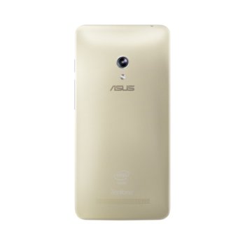 Калъф за Asus ZenFone 5, страничен протектор с гръб, поликарбонатов, Asus Zen Case A500KL, златист image