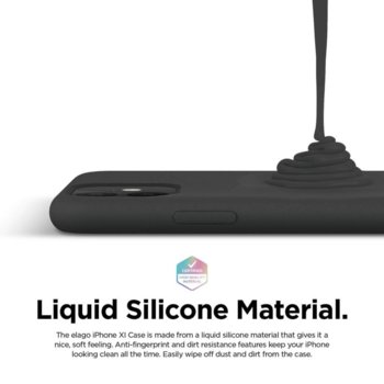 Elago Soft Silicone iPhone 11 black ES11SC61-BK