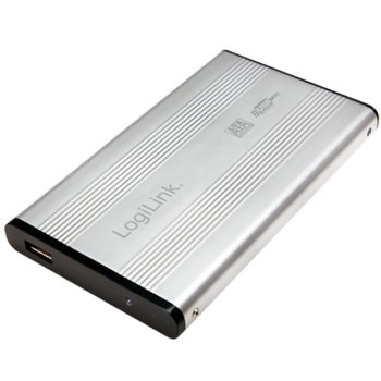Кутия 2.5" (6.35 cm) LogiLink UA0041A за 2.5" (6.35 cm) HDD, SATA, USB, алуминиева | JAR Computers Case 2.5 LogiLink UA0041A