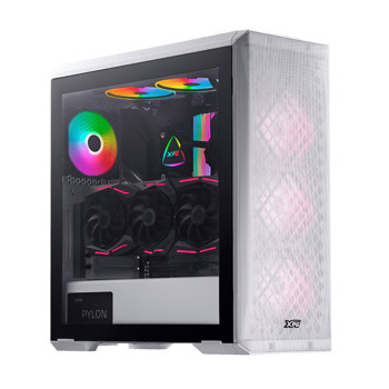 Кутия A-Data XPG Defender, EEB/E-ATX/CEB/ATX/microATX/Mini-ITX, 2x USB 3.0, 3x 120mm вентилатора, с прозорец, бяла, без захранване | JAR Computers A-Data XPG Defender White DEFENDER-WHCWW