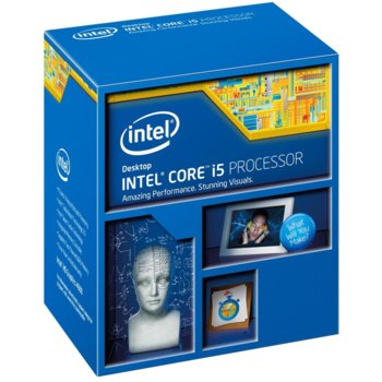 Процесор Intel Core i5-4460 четириядрен (3.2/3.4 GHz Turbo Boost, 6MB L3, 1.1GHz GPU, LGA1150) BOX, с охлаждане | JAR Computers Haswell Core i5 4460