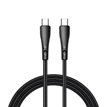 Кабел Xmart Mamba, от USB-C(м) към USB-C(м), 1.2m, черен | JAR Computers Кабел Xmart Mamba Type-C to Type-C