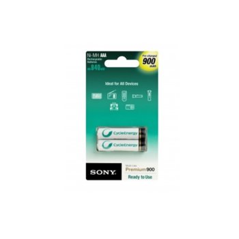 Акумулаторни батерии Sony NHAAAB2G Rechargeable, AAA, 1.2V, 840mAh, 2бр. | JAR Computers Sony NHAAAB2G Rechargeable 2*900 AAA multiuse