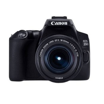 Фотоапарат Canon EOS 250D в комплект с 2x обектива (Canon EF-S 18-55mm f/3.5-5.6 IS и EF 50mm f/1.8 STM), 24.2 Mpix, 3,0" (7.62 cm) сензорен TFT дисплей, Bluetooth, Wi-Fi, SD/SDHC/SDXC слот, USB, HDMI mini image