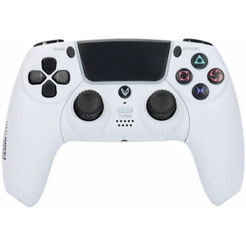 Геймпад SteelDigi Steelshock v2 Dasan, безжичен, за PS4, бял | JAR Computers SteelDigi Steelshock v2 Dasan PS4 бял PS4-SH03W