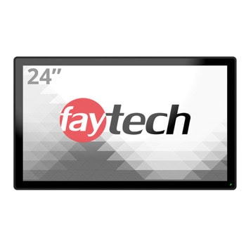Индустриален тъч монитор Faytech 4010077711 FT24TMCAPOB, 23.8" (60.45 cm) Full HD сензорен дисплей, DisplayPort, HDMI, VGA, RS232 | JAR Computers FAYTECH 4010077711 FT24TMCAPOB