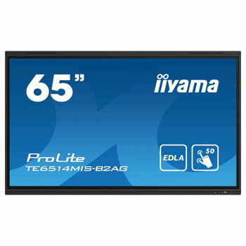 Интерактивен дисплей IIYAMA TE6514MIS-B2AG, 65" (165.1 cm) 4K/UHD VA сензорен дисплей, DisplayPort, HDMI, USB, USB-C, RS232, Wi-Fi, Bluetooth, LAN | JAR Computers IIYAMA TE6514MIS-B2AG