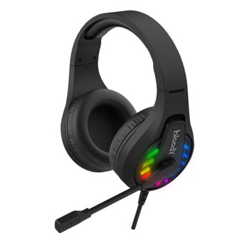 Слушалки Bloody G230, USB, микрофон, 50mm мембрани, 7.1 виртуален съраунд звук, RGB подсветка, за гейминг, черни | JAR Computers Слушалки Bloody G230 черни