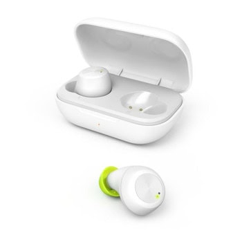 Слушалки Hama Spirit Chop, безжични, Bluetooth, микрофон, IPX4 защита, управление с гласов асистент Google и Siri, бели | JAR Computers Слушалки Hama Spirit Chop White 184126