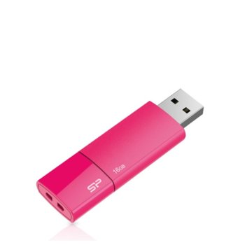 Памет 16GB USB Flash, Silicon Power Ultima U05, циклама | JAR Computers 16GB Silicon Power Ultima U05 Peach