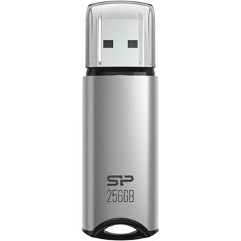 Памет 256GB USB Flash Drive, Silicon Power Blaze M02 (SP256GBUF3M02V1S), USB 3.2 Gen 1, сребриста | JAR Computers Silicon Power Marvel M02 256GB SP256GBUF3M02V1S