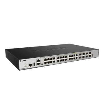 Суич D-Link DGS-3630-28SC/SI, 1000Mbps, 28 порта, 20x 10/100/1000Base-T, 4x Combo 10/100/1000BASE-T/SFP ports, 4x10GE SFP | JAR Computers D-Link DGS-3630-28SC/SI