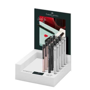 Химикалка Faber-Castell Hexo, различни цветове | JAR Computers Пълнител Faber-Castell Химикалка Hexo 15 броя