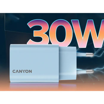 Зарядно устройство Canyon OnCharge 30CL синьо